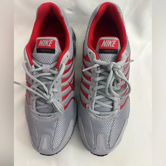 Nike Red and Gray Athletic Shoes
